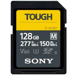Sony Tough SF-M 128GB UHS-3 SDXC Memory Card (277MB|sec) - £59 + £6 Delivery @ Bristol Cameras