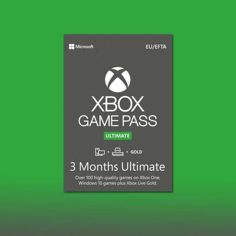 Xbox Game Pass Ultimate – 3 Month Subscription (Xbox One/ Windows 10) - Global - £20.87 @ Games Key Shop / Eneba