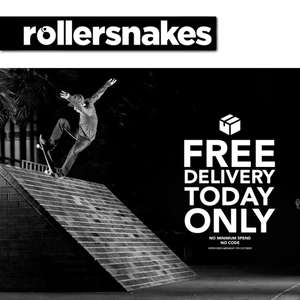Free Delivery With No Minimum Spend / Works On Sale - Stickers from 50p / Grip Tape from £3 @ Rollersnakes