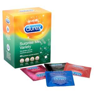 Up to 40% off in the Durex Sale + an extra 20% off with code + Free delivery on £15 spend (otherwise £3.99) @ Durex