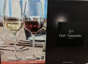 8 x Chef & Sommelier Lisboa Wine Glasses £8.99 Costco Reading
