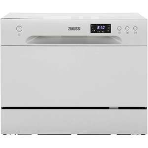 Zanussi ZDM17301SA Table Top Dishwasher, 6 place settings, Silver [Energy Class F] - £220 @ Amazon