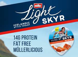 Claim 2 FREE single pots of Mullerlight Icelandic style Skyr Coupon - Printer required