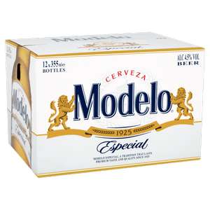 Modelo especial mexican lager beer bottles 12 x 355ml £11.99 @ bargain booze