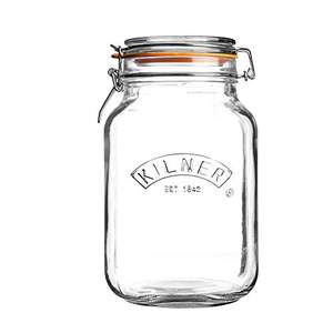Kilner 2 Litre Square Clip Top Jar £5 Amazon Prime / +£4.49 Non Prime