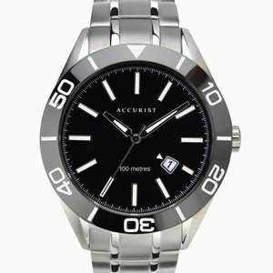 Accurist Men's Signature Watch, Sapphire Crystal & Ceramic Bezel £39.99 + £3.99 delivery at TK Maxx