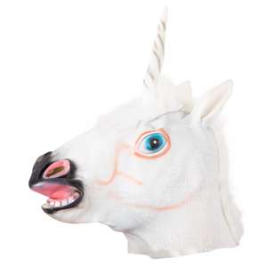 Rubber Halloween Masks - Unicorn, Pig, Pirate and Leopard £5.00 each (+£4.95 UK mainland delivery) @ Only5Pounds