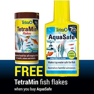 Tetra AquaSafe Water Conditioner Care with Tetra Min Tropical Fish Flake Food £7.20 C&C @ Pets At Home
