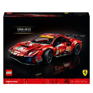 LEGO 42125 Technic Ferrari 488 GTE “AF Corse #51” £100 Free Delivery/C&C @ Starling Toys