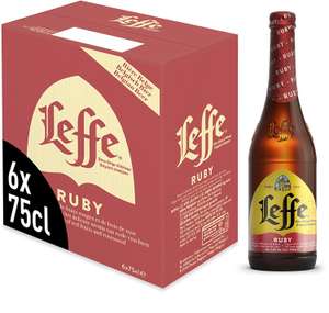 Leffe Ruby Belgian Abbey Beer Large Bottle, 6 x 750 ml - £16.49 Prime / +£4.49 non Prime @ Amazon