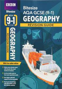 BBC Bitesize AQA GCSE (9-1) Geography Revision Guide Paperback Book £1.80 (+£2.99 non-prime) at Amazon