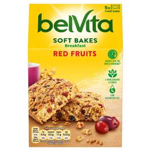 Belvita soft bakes breakfast biscuits Red fruits / Blueberry/ Golden grain / Choc chips 5x 50g all for £1 each @ Morrisons