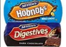 McVites Hobnobs 431g, Milk & Dark chocolate digestives 433g 99p instore @ Quality Save Droylsden Manchester