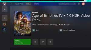 Age of Empires IV Windows 10 PC + 4K HDR Video Pack £35.99 @ CDKeys
