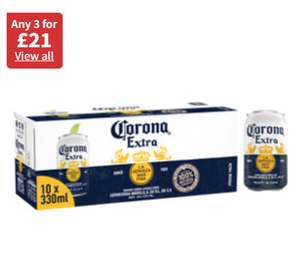 Mix and match - Beer - 3 for £21 @ Asda e.g Corona Extra 10x330