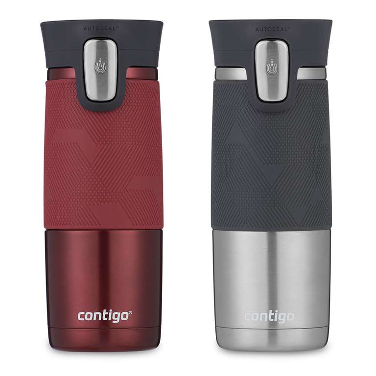 Contigo Autoseal Spill-Proof Travel Mug, 2 Pack in 2 Colours £21.99 delivered at Costco online