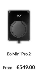 EO mini pro 2 Electric vehicle home charger from £549 with grant at Scottish Power