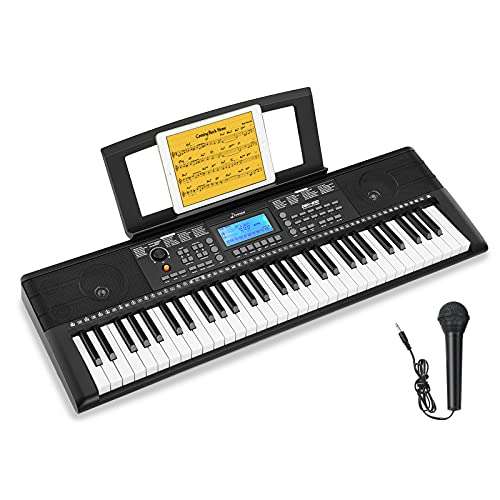Donner 61 Key Keyboard Piano, Digital Piano with Full-Size Keys for Beginners - £57.11 @ Sold by Moukey Store Fulfilled by Amazon