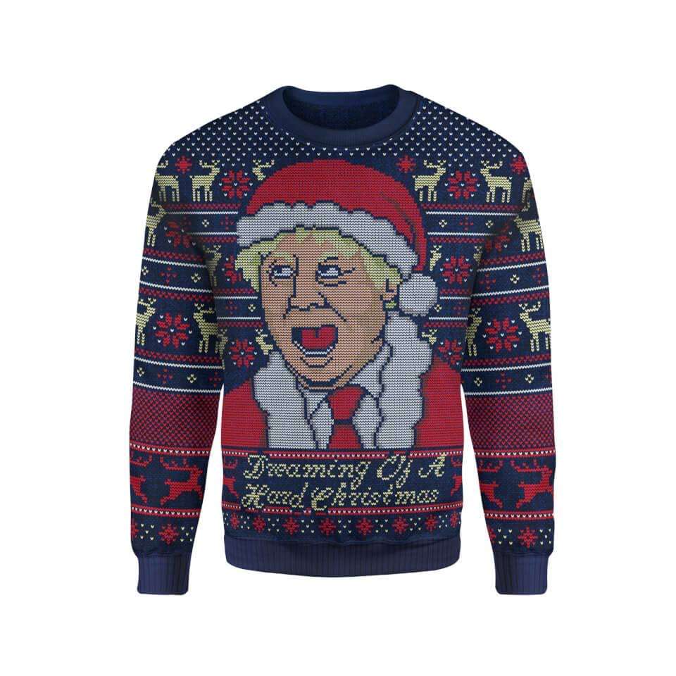 Boris Johnson knitted Christmas jumper £13.99 plus £1.99 delivery at ...