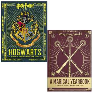 Harry Potter: Hogwarts & Wizarding World: A Cinematic Yearbook - 2 Hardback Books - £6.30 Using Code w/ Free Delivery @ Books2Door