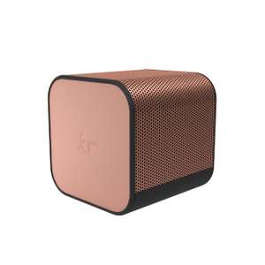 KitSound Boom Cube Metallic Portable Rechargeable Wireless Bluetooth Speaker, Rose Gold £8.95 Delivered @ Amazon Prime (+£4.49 Non-Prime)
