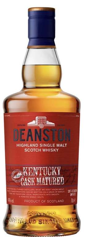Deanston Kentucky Cask Single Malt Scotch Whisky, 70cl - £12 (+£4.49 Non-Prime) @ Amazon