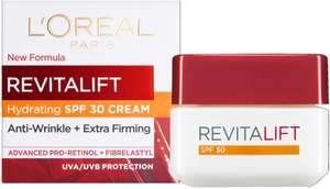 L'Oréal Paris Revitalift Day Cream SPF 30, 50ml £5.21 (+£4.49 nonprime) or £3.39 subscribe and save with amazon