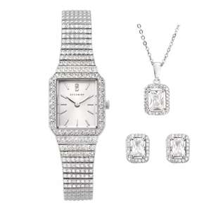Accurist Crystal Silver Tone Watch & Jewellery Gift Set £84.99 delivered @ H Samuel
