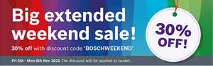 Bosch Extended Weekend Sale - 30% off with code