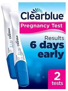 Clearblue Pregnancy Test - Ultra Early (10 mIU), Results 6 Days Early, 2 Tests - £8.50 (£7.65 with S&S) Amazon Prime / +£4.49 Non Prime