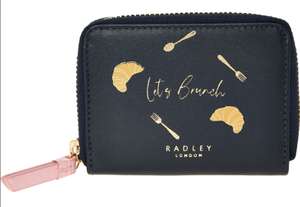 Radley Navy Let's Brunch Leather Purse £22 plus £1.99 click and collect @ TK Maxx