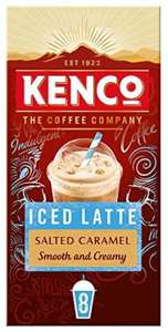Kenco Iced Latte Salted Caramel Instant Coffee Sachets 5 Boxes of 8 Sachets - £7.50 Prime / +£4.49 non Prime @ Amazon