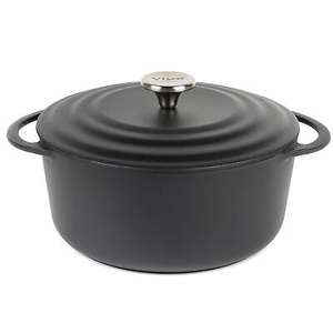 Vivo by Villeroy & Boch Cast Iron Casserole Pot Stew Dish & Lid Black 24cm 4.2L - £28.12 delivered (UK Mainland) @ beldray / eBay