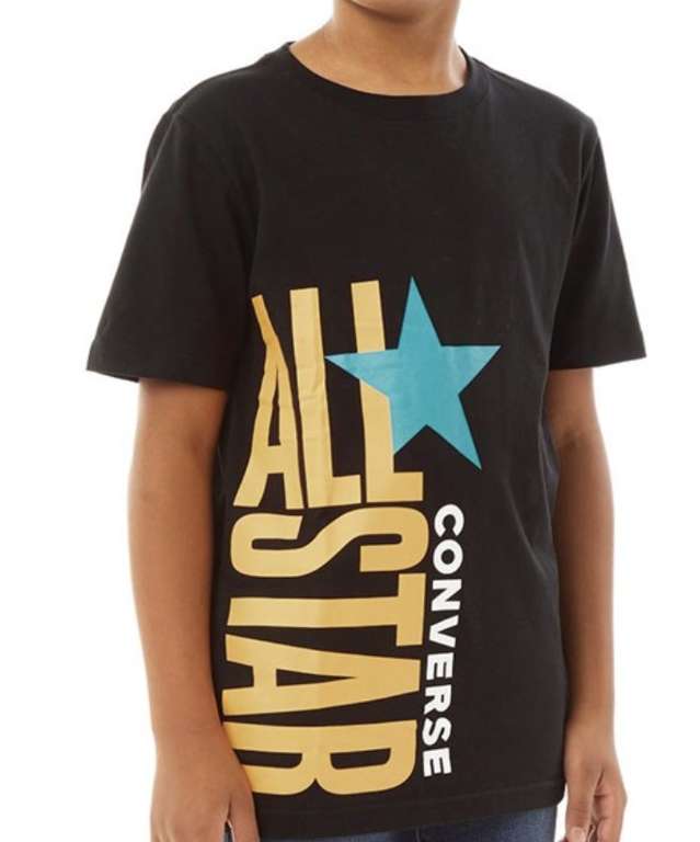 Up to 80% Off @ MandM Direct - eg Converse Junior All Star Stacked T-Shirt Black for £5.99 (+£4.99 Delivery)