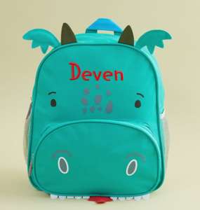 50% off Personalised Dragon Infant Backpack £16 + £3.95 delivery @ my1styears.com