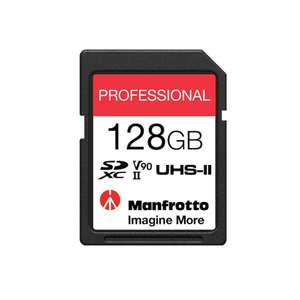 Manfrotto UHS-II V90 SD memory cards 50%off : 64Gb - £54.98 / 128Gb - £102.48 at Manfrotto Shop