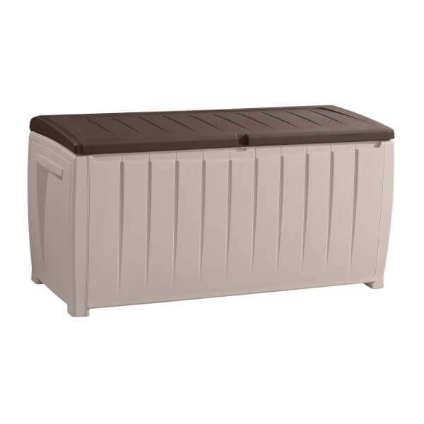 Keter Novel Plastic Outdoor Garden Storage Box 340L - Beige/ Brown - £42.75 using code + free Click and Collect @ Homebase