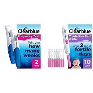 Clearblue Pregnancy Test Kit with 10 tests - £12.70 (Prime) + £4.49 (non Prime) at Amazon