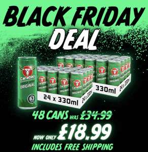 Carabao Energy Drink - Original Flavour - 24 Cans £9.99 / 48 Cans £18.99 @ Carabao Energy