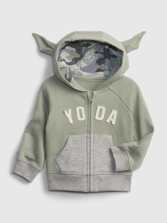 babyGap StarWar Yoda Hoodie £12.47 + Delivery £4 Free on £35 Spend + Free Returns from Gap