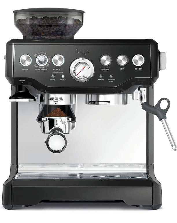 Sage Barista Express Espresso Machine - Espresso and Coffee Maker, Bean to Cup Coffee Machine, BES875BKS, Black Sesame - £417.99 @ Amazon