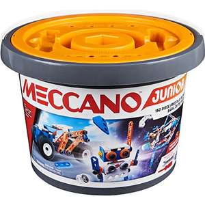 Meccano Junior, 150-Piece Bucket STEAM Model Building Kit £19.99 (Prime) + £4.49 (non Prime) at Amazon