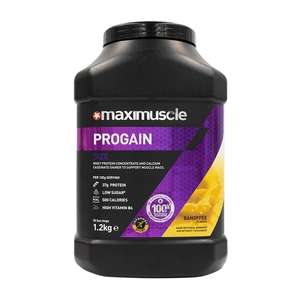 MaxiMuscle Progain Protein Powder Banoffee 1.2kg - £8 + £1.99 Click and Collect @ Holland and Barrett