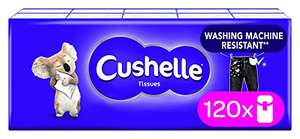 Cushelle Facial Tissues 120 Pocket Packs Multipack Bulk (4 ply, 10 tissues per Pack) - £14.99 Prime / +£4.49 non Prime @ Amazon