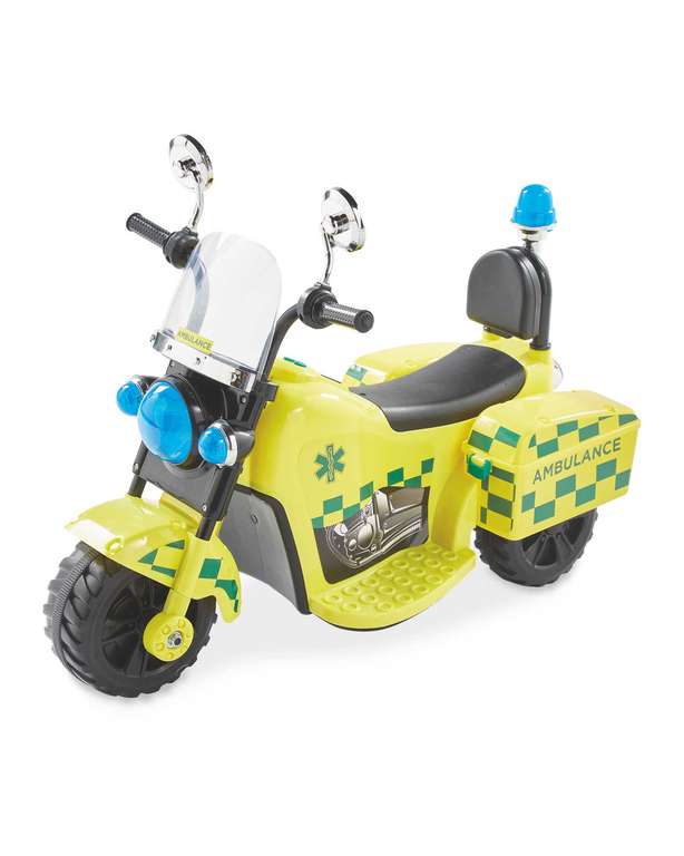Children's 6V Ride On Ambulance / Police Bike / Fire Engine - £34.99 / £38.94 delivered @ Aldi