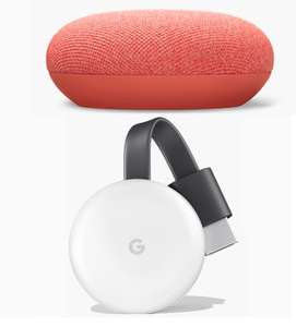 Google Chromecast - Chalk/ Charcoal - £16.50 / Google Nest Mini all Colours - £16.55 delivered Via StudentBeans (Unique Code) @ Google Store