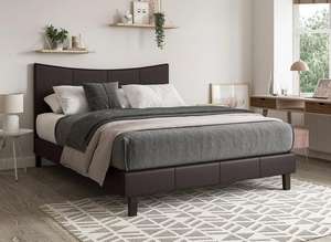 Jakarta Faux Leather Low Rise Bed Frame single £99 / Double £119 @ Dreams