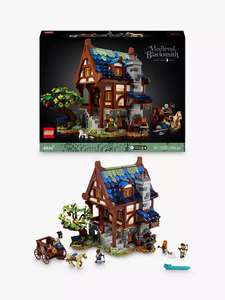 LEGO Ideas 21325 Medieval Blacksmith £107.99 / LEGO 10278 Police Station £135.99 / LEGO Ideas 123 Ses' Street £93.49 @ John Lewis & Partners