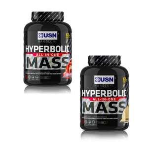 USN Hyperbolic Mass - 2KG All in One Mass Gainer [Strawberry or Vanilla] - £18.98 Each Delivered @ Bodybuilding Warehouse