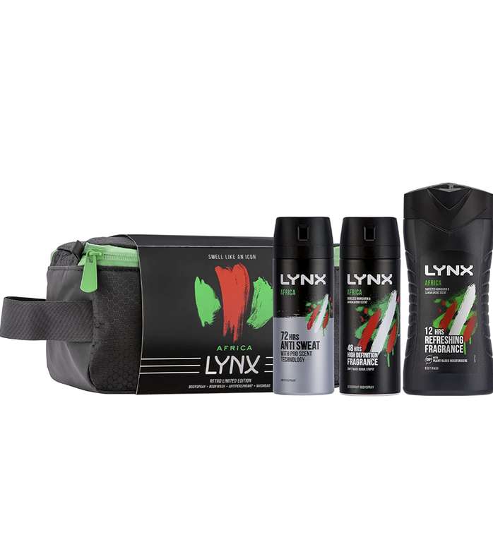 Lynx Africa Retro Limited Edition Trio gift set £5 Prime / +£4.49 Non Prime @ Amazon